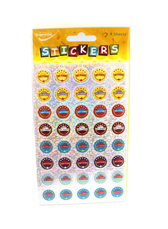 4 Sheets of Sparkle Stickers- Irish
